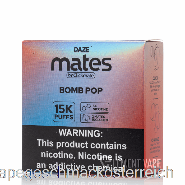7 Daze Mate Pods Bomben Pop-Vape-Geschmack
